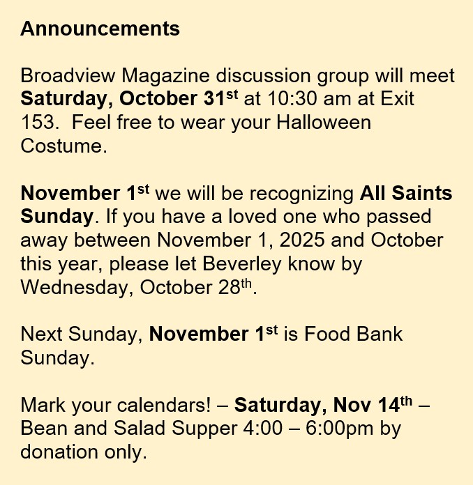 Announce Oct.26